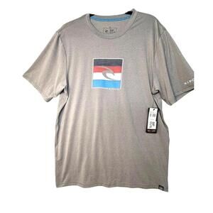 Rip Curl Hot Box SS Surf Shirt Men’s XL Gray NWT 50+ UPF Loose Fit Resortcore